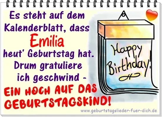 Emilia hat Geburtstag! Emilia hat Geburtstag!