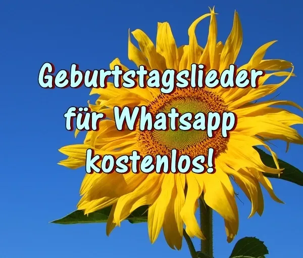 Geburtstagslieder für Whatsapp kostenlos