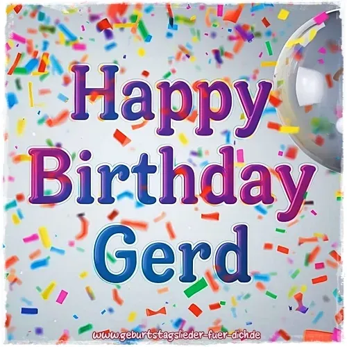 Karl Happy Birthday Gerd Happy Birthday Gerd