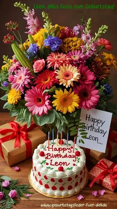 Leon, Geburtstagsgrüße und Geburtstagslieder kostenlos! Leon, Geburtstagsgrüße und Geburtstagslieder kostenlos!