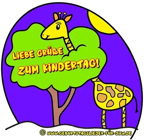 Liebe Grüße zum Kindertag Alles Gute zum Kindertag