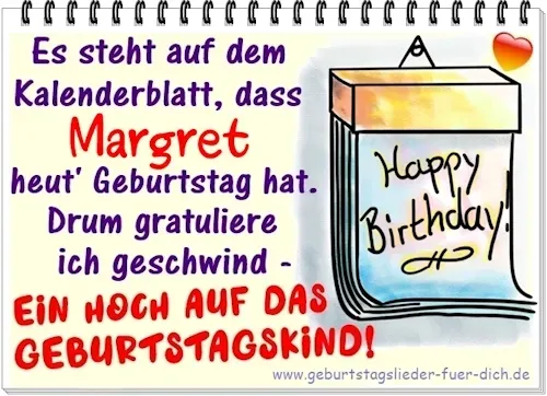 Margret hat Geburtstag Margret hat Geburtstag