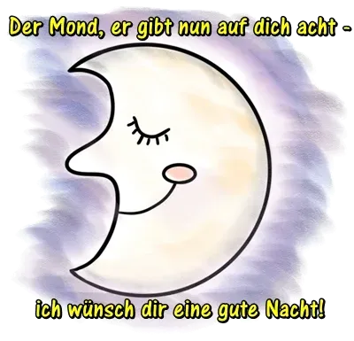 Mond Gute Nacht Grüße Gute Nacht Gruß