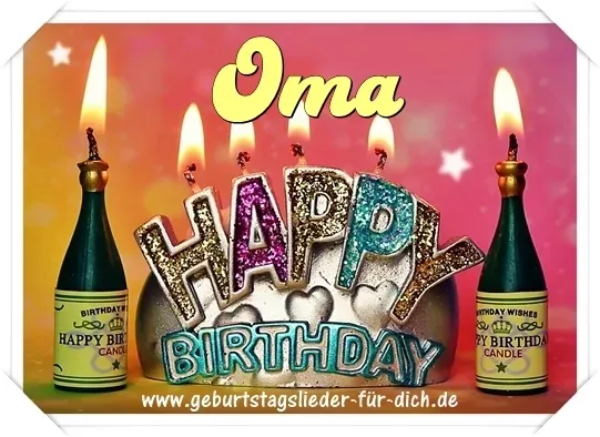Oma Happy Birthday Oma Happy Birthday