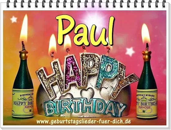 Paul Happy Birthday Paul Happy Birthday
