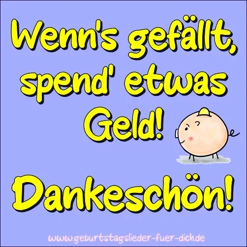 Spenden an Geburtstagslieder für dich!   Spenden an Geburtstagslieder für dich!