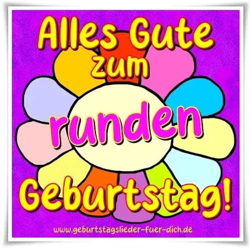 Alles Gute zum runden Geburtstag Alles Gute zum runden Geburtstag