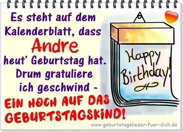 Andre hat Geburtstag Andre hat Geburtstag
