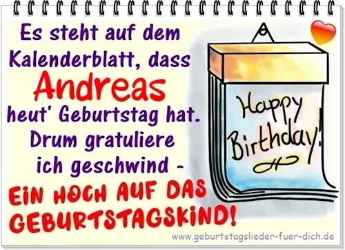 Andreas hat Geburtstag Andreas hat Geburtstag