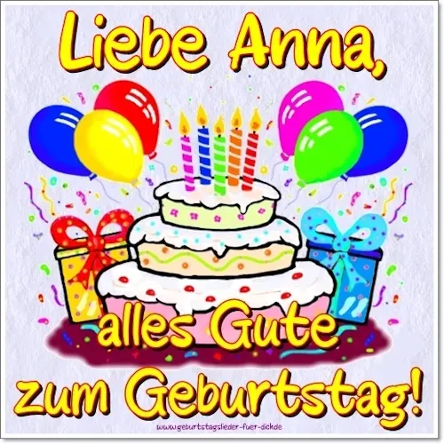 Anna, alles Gute zum Geburtstag! Anna, alles Gute zum Geburtstag!