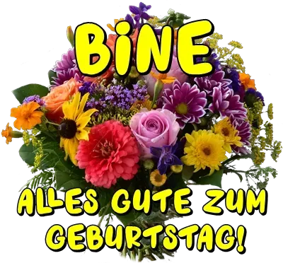 Bine, alles Gute zum Geburtstag! Bine, alles Gute zum Geburtstag!