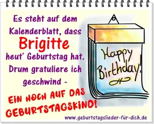 Brigitte hat Geburtstag Brigitte hat Geburtstag