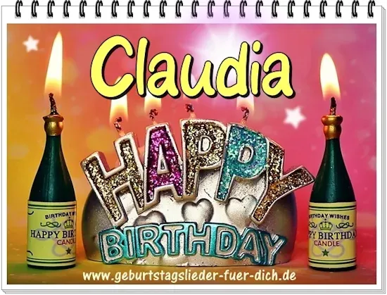 Claudia Happy Birthday Claudia Happy Birthday