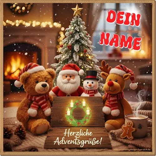 Dein Name herzliche Adventsgrüße Dein Name herzliche Adventsgrüße
