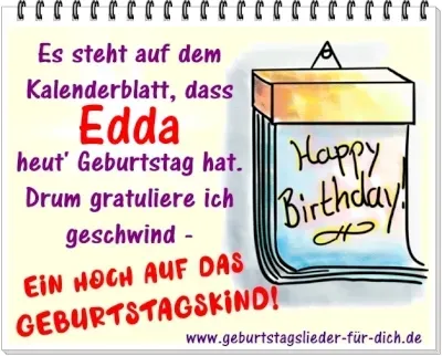 Edda Geburtstag Edda Geburtstag