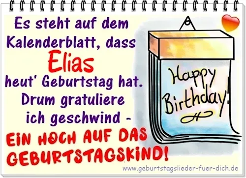 Elias hat Geburtstag Elias hat Geburtstag