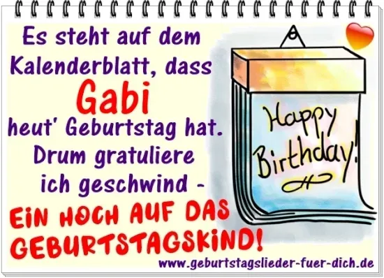 Gabi hat Geburtstag! Gabi hat Geburtstag!