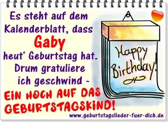 Gaby hat Geburtstag! Gaby hat Geburtstag!