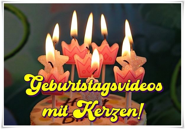 Geburtstagsvideos mit Kerzen