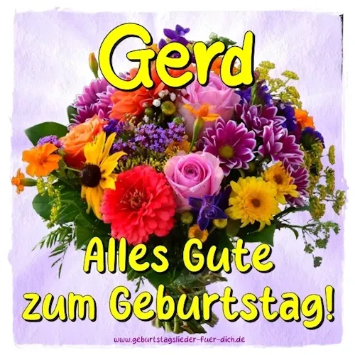 Gerd alles Gute zum Geburtstag Gerd alles Gute zum Geburtstag