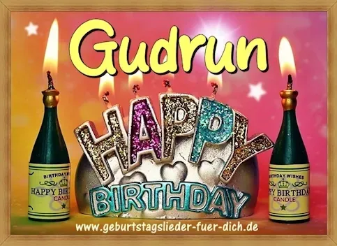 Gudrun Happy Birthday Gudrun Happy Birthday