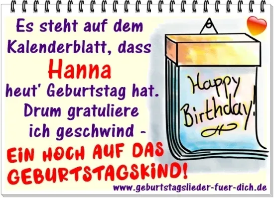 Hanna hat Geburtstag Hanna hat Geburtstag