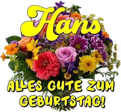 Hans, alles Gute zum Geburtstag! Hans, alles Gute zum Geburtstag!