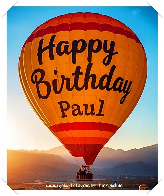 Happy Birthday Paul Happy Birthday Paul