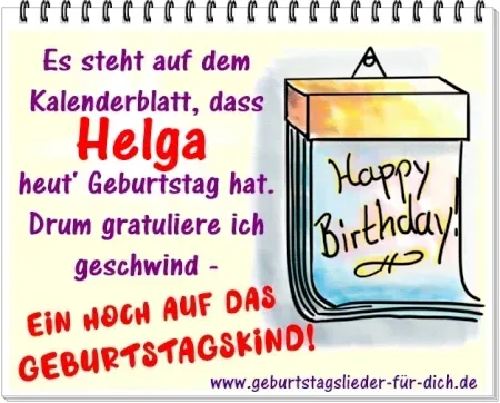 Helga hat Geburtstag Helga hat Geburtstag
