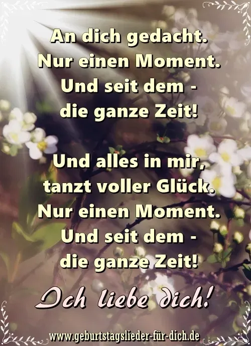 Ich liebe dich Gedicht Ich liebe dich Gedicht