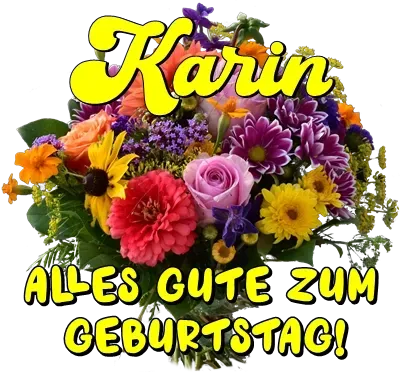 Karin, alles Gute zum Geburtstag! Karin, alles Gute zum Geburtstag!
