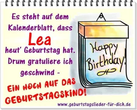 Lea hat Geburtstag! Lea hat Geburtstag!
