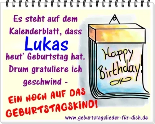Lukas Geburtstag Lukas Geburtstag