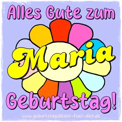 Maria Geburtstagsbild Maria Geburtstagsbild