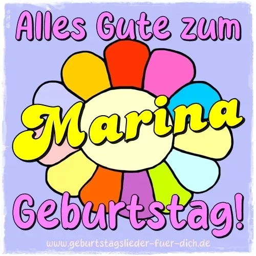 Marina Geburtstagsbild Marina Geburtstagsbild