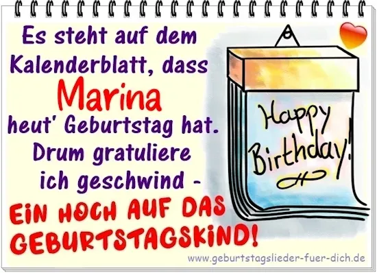 Marina hat Geburtstag Marina hat Geburtstag