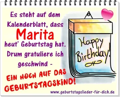 Marita hat Geburtstag Marita hat Geburtstag
