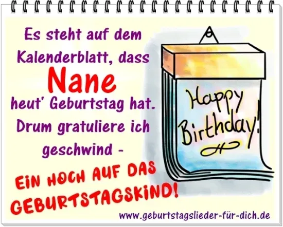 Nane hat Geburtstag Nane hat Geburtstag