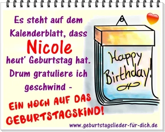 Nicole hat Geburtstag! Nicole hat Geburtstag!