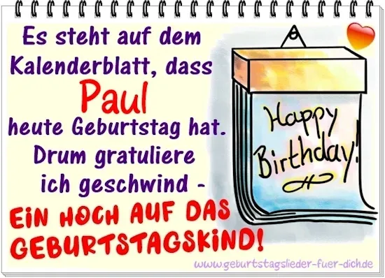 Paul hat Geburtstag Paul hat Geburtstag