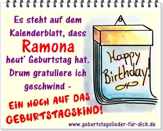 Ramona hat Geburtstag Ramona hat Geburtstag