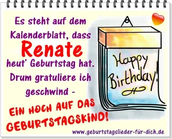 Renate hat Geburtstag Renate hat Geburtstag
