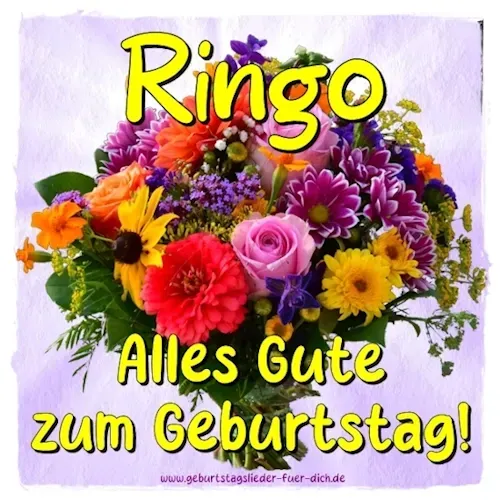 Ringo alles Gute zum Geburtstag Ringo alles Gute zum Geburtstag