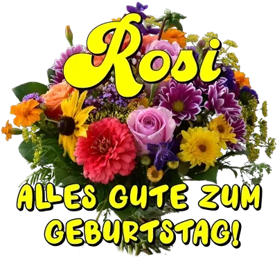 Rosi, alles Gute zum Geburtstag! Rosi, alles Gute zum Geburtstag!