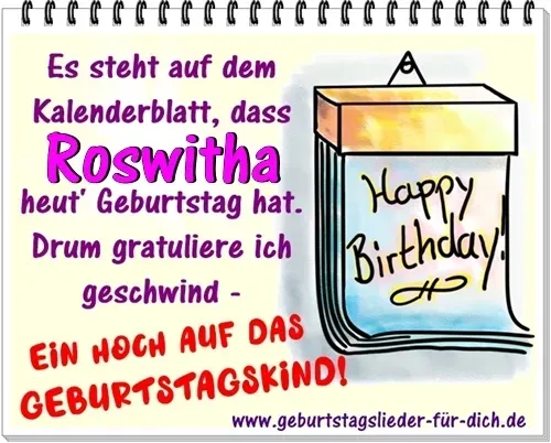 Roswitha Geburtstag Roswitha Geburtstag