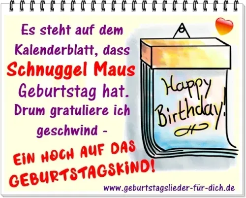 Schnuggel Maus hat Geburtstag Schnuggel Maus hat Geburtstag