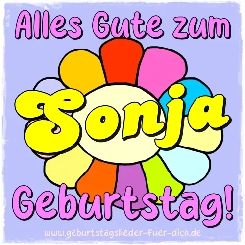 Sonja Geburtstagsbild Sonja Geburtstagsbild