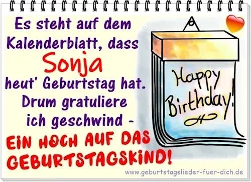 Sonja hat Geburtstag Sonja hat Geburtstag