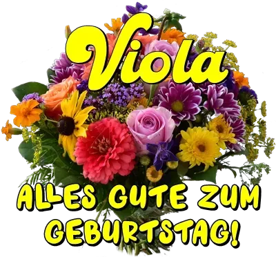 Viola, alles Gute zum Geburtstag! Viola, alles Gute zum Geburtstag!