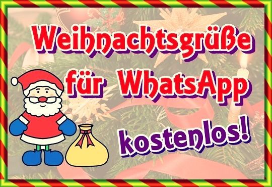 Weihnachtsgrüße Whatsapp 